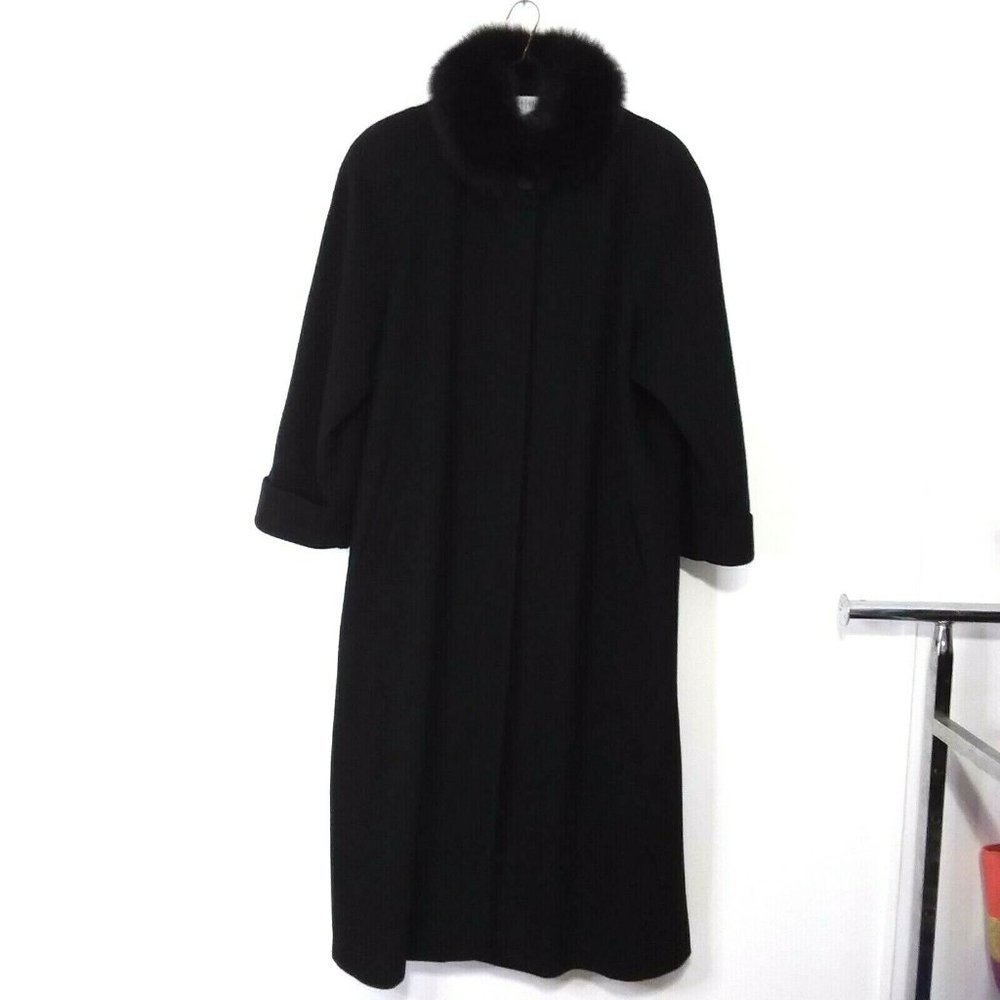 Karen Collections Plus Size Vintage Long Wool Coat
